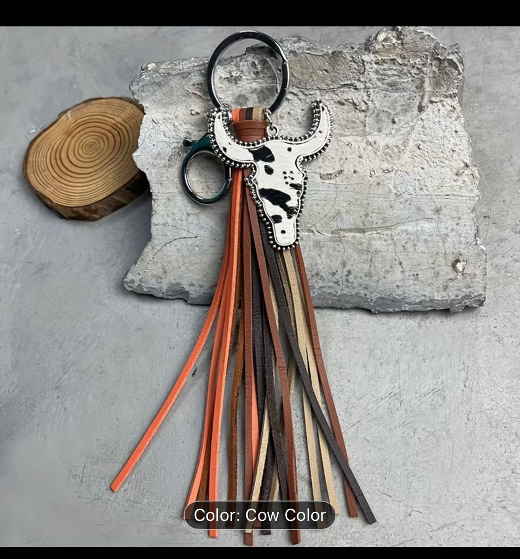 Cow Keychain